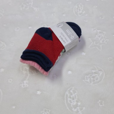 Carter's 3-Pack Baby Socks – Soft Cotton Blend with Non-Slip Grip