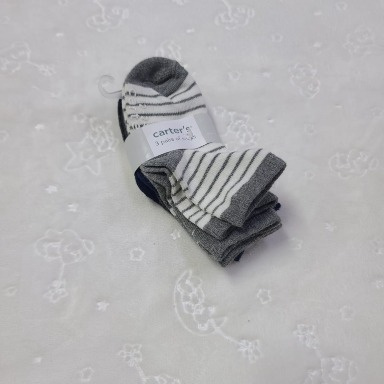 Carter's 3-Pack Baby Socks – Cotton Blend with Non-Slip Soles
