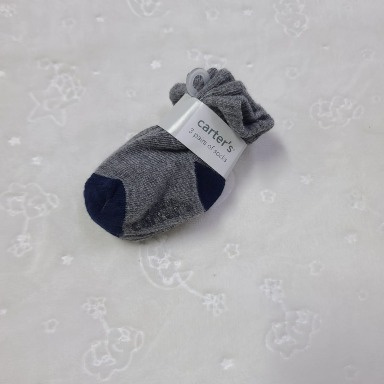 Carter's 3-Pack Baby Socks – Cotton Blend with Non-Slip Soles