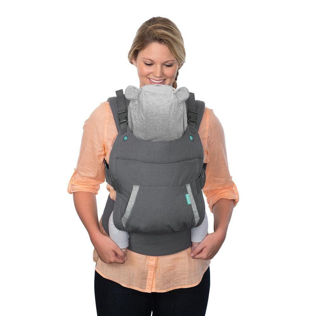 Infantino Cuddle Up™ Ergonomic Hoodie Carrier Grey | Baby Carrier Kenya