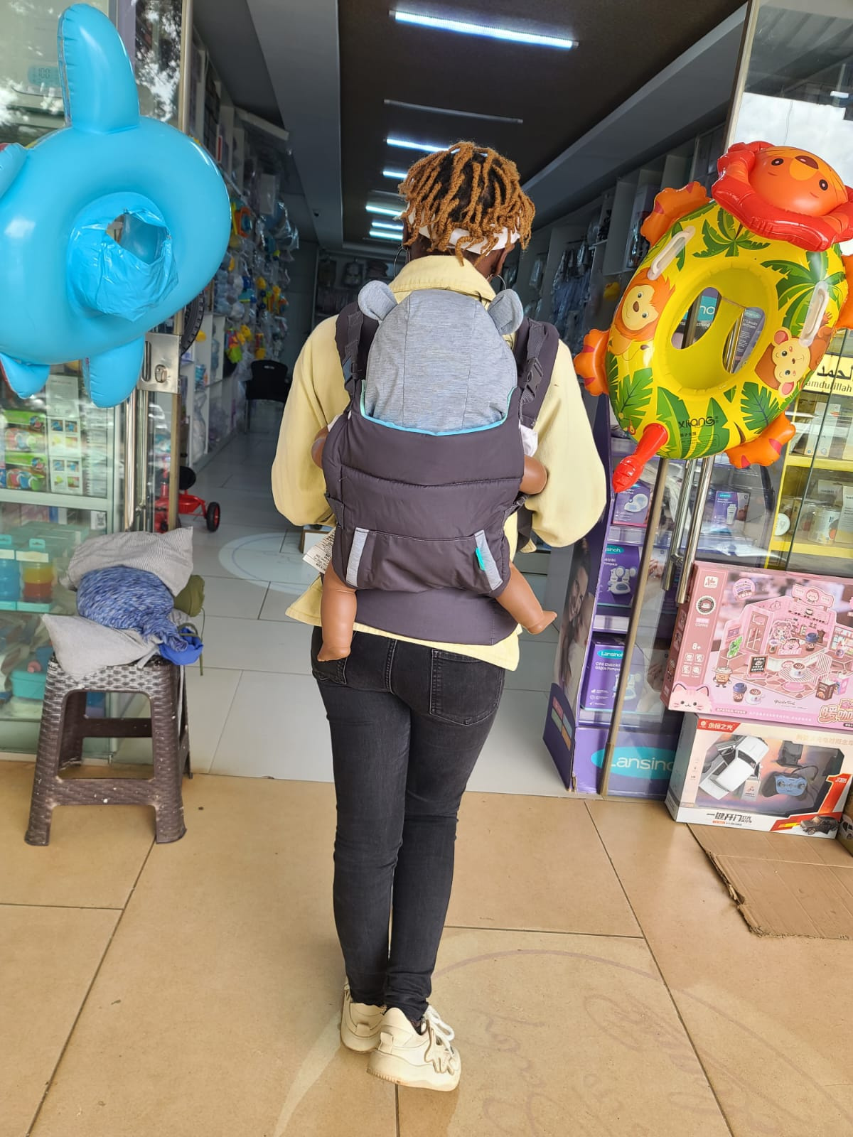 Infantino Cuddle Up™ Ergonomic Hoodie Carrier Grey | Baby Carrier Kenya
