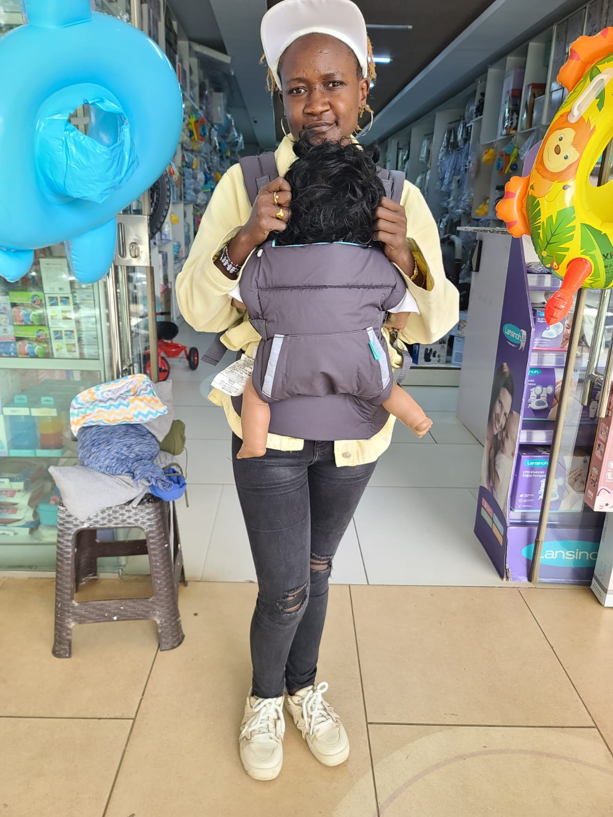 Infantino Cuddle Up™ Ergonomic Hoodie Carrier Grey | Baby Carrier Kenya