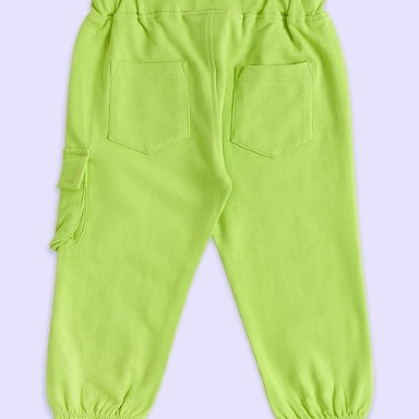Mai Bella Kids Cargo Pants – Pink & Green Casual Trousers