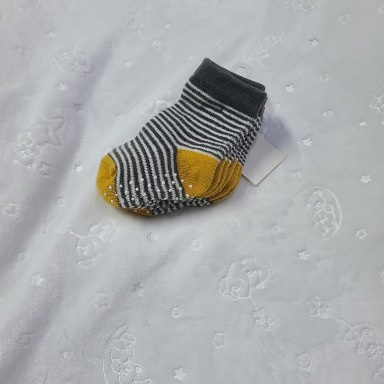 ELFINDOLL Anti-Slip Socks for Babies & Kids (3-Pack) 13–16 cm Non-Skid Toddler Socks