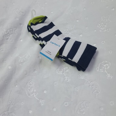 Carter’s Kids 3-Pack Socks 13–16 cm Non-Skid Socks