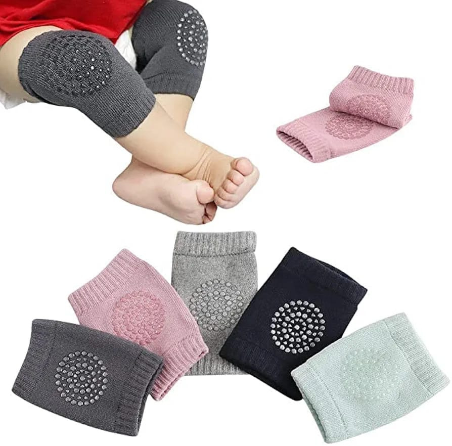 Baby Knee Pads for Crawling – Soft, Breathable Cotton, Anti-Slip (6+ Months)