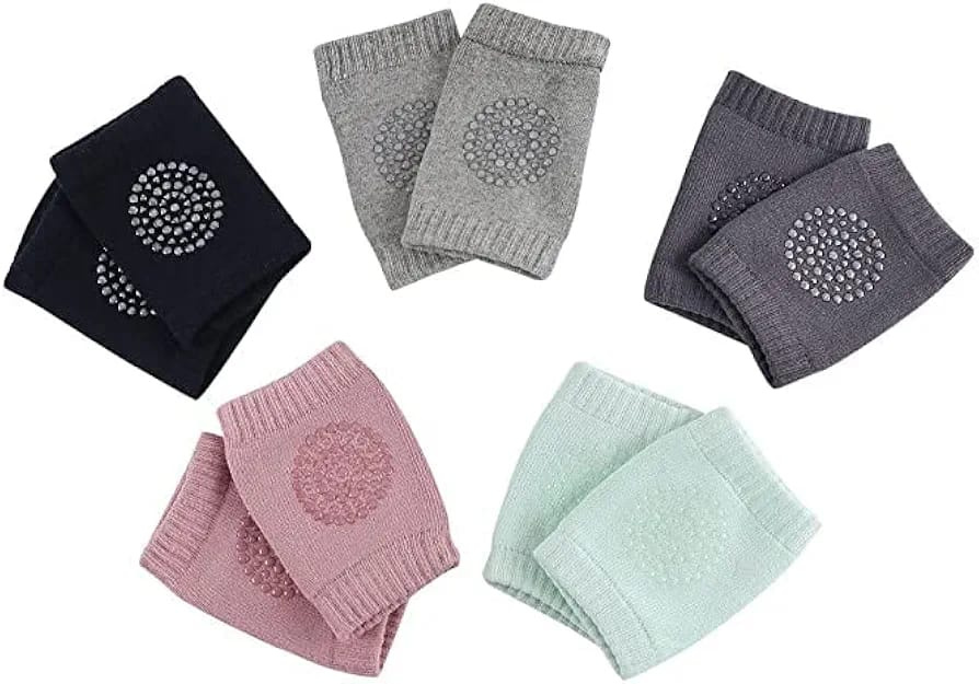 Baby Knee Pads for Crawling – Soft, Breathable Cotton, Anti-Slip (6+ Months)