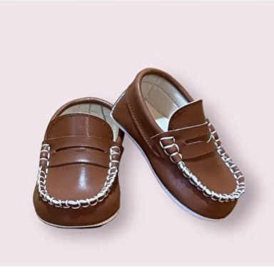 Defne Baby Loafers prewalker – Soft Sole Moccasin Booties for Infants (Size 19)