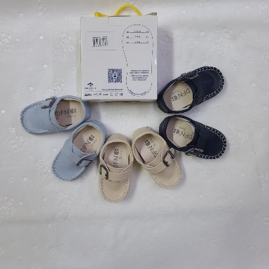 Defne Baby Shoes – Pre-Walker Loafers with Stylish Buckle (Size 19, 9–12 Months)