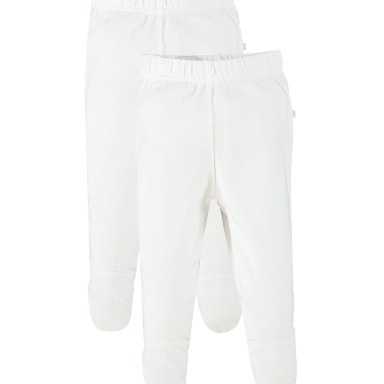 AQUABABY White Baby Trousers – 0-6 Months, Soft & Breathable