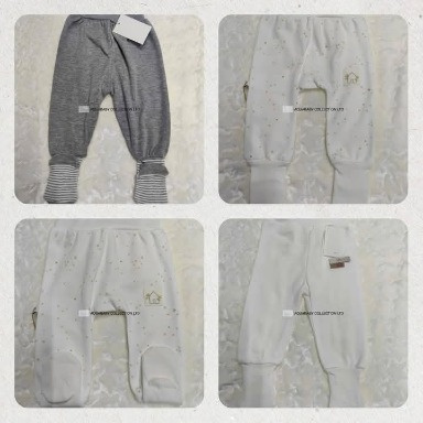 AQUABABY White Baby Trousers – 0-6 Months, Soft & Breathable