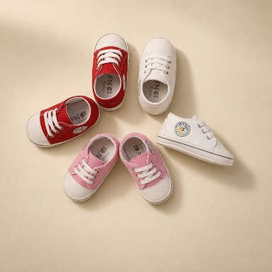Defne Canvas Baby Prewalker Sneakers Size 19 (9–12 Months)