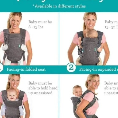 Infantino Flip 4-in-1 Convertible Baby Carrier | Ergonomic Carrier Kenya