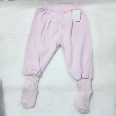 Baby Footed Pants with Attached Socks – Soft & Cozy Infant Trousers (3–12 Months)