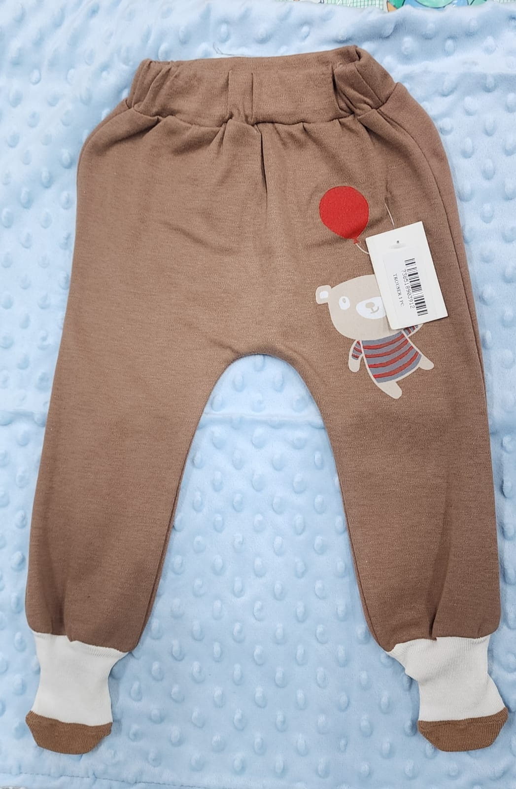 Baby Footed Pants with Attached Socks – Soft & Cozy Infant Trousers (3–12 Months)