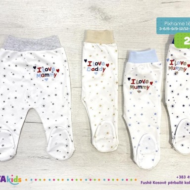 Soft Cotton Baby Footed Pants – Newborn to 24 Months – Cozy & Gentle on Skin