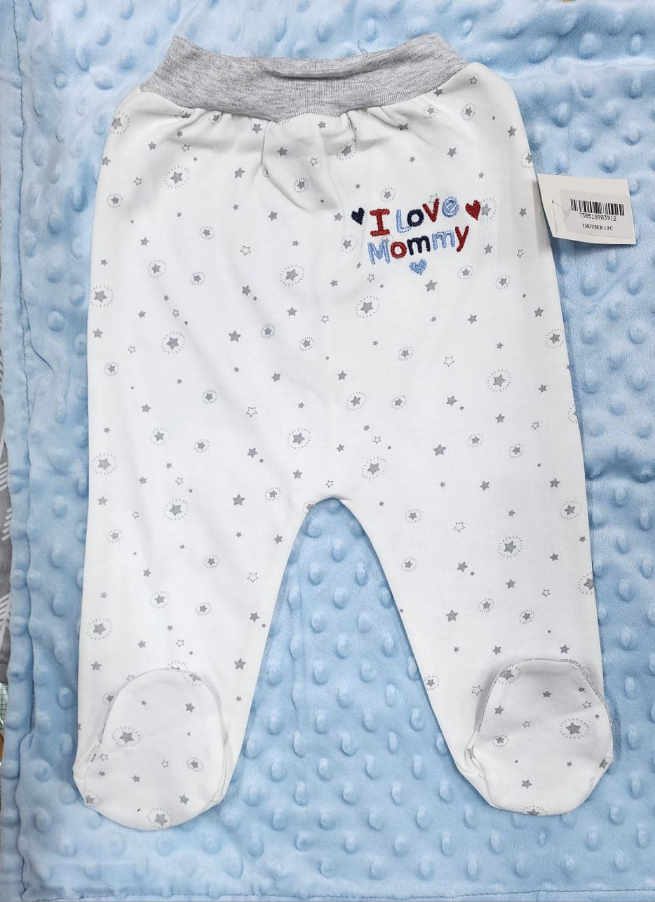 Soft Cotton Baby Footed Pants – Newborn to 24 Months – Cozy & Gentle on Skin