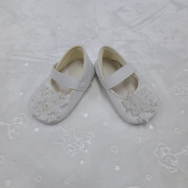Baby Girl Prewalker Shoes Size 18 – Floral Mary Jane Infant Shoes