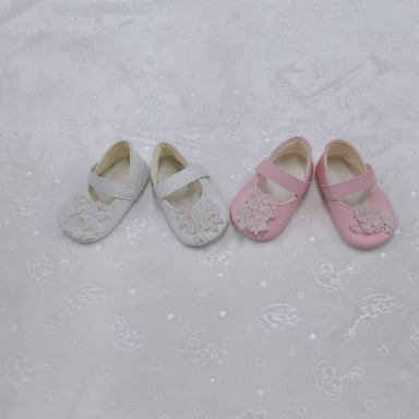 Baby Girl Prewalker Shoes Size 18 – Floral Mary Jane Infant Shoes