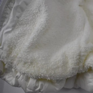 White Quilted Baby Jacket with Hood – 18-24 Months