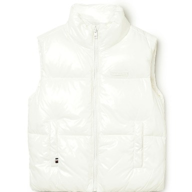 White/ pink  Quilted Puffer Vest for Kids – Cilento Designer Wear