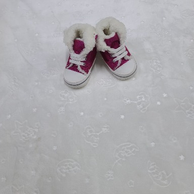 Baby Pattini Fur-Lined Prewalker Sneakers | Soft Sole Infant First Walker Shoes (Size 17)