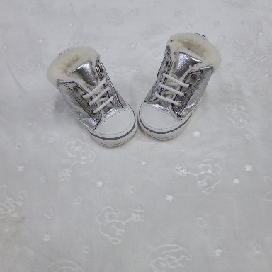 Baby Pattini Fur-Lined Prewalker Sneakers | Soft Sole Infant First Walker Shoes (Size 17)