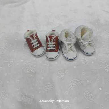 Papulin Plush-Lined Baby Prewalker Sneakers Size 17 (0–4 Months)