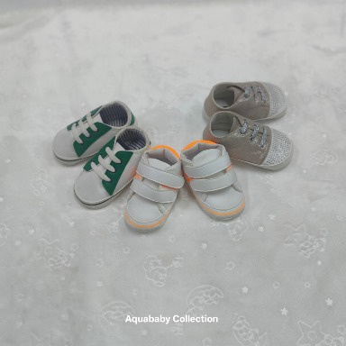 Funny Baby Soft-Soled Pre-Walker Sneakers – Size 17 (0–4 Months)