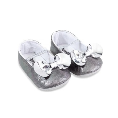 Adorable Baby Mary Jane Shoes – Red Patent & Silver Glitter – Size 18 (4–9 Months)