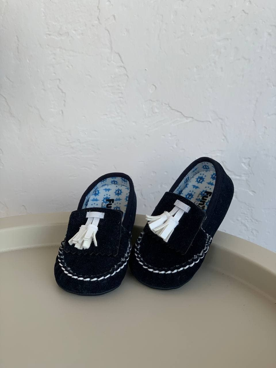 Baby Tassel Prewalker Loafers – Size 17 Navy & Size 18 Burgundy (0–9 Months)