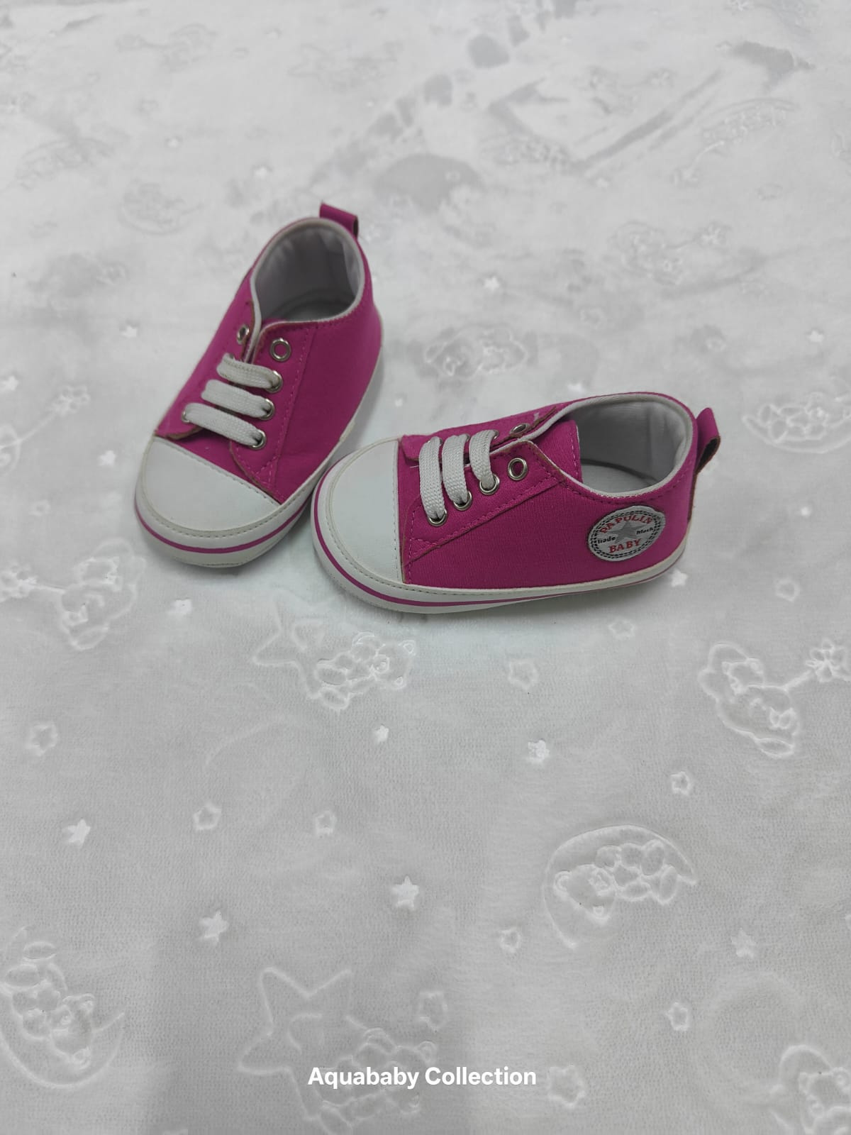 Papulin Canvas Baby Prewalker Sneakers – Size 18 (4–9 Months)