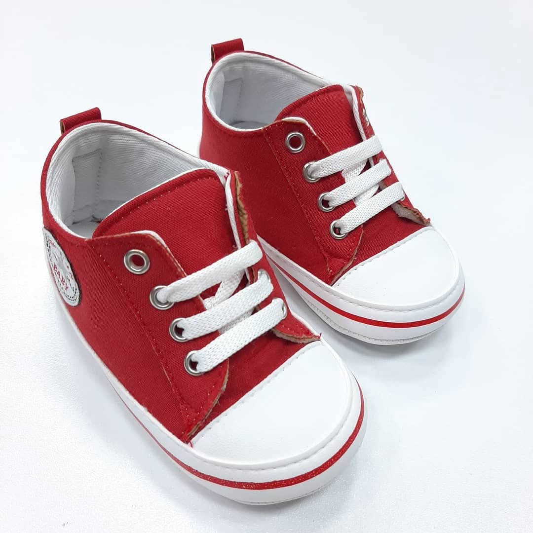 Papulin Canvas Baby Prewalker Sneakers – Size 18 (4–9 Months)