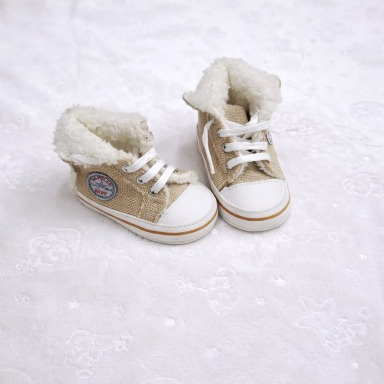 Papulin Baby Prewalker Booties – High-Top Winter Shoes Size 18 (4–9 Months)