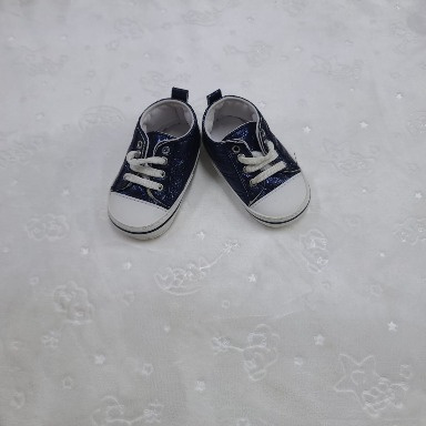 Papulin High-Top Glitter Baby Prewalker Shoes – Size 18 (4–9 Months)