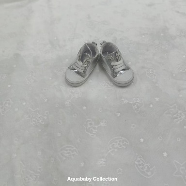 Papulin Sequined High-Top Prewalker Sneakers | Glitter Infant Shoes (Size 18, 4–9 Months)