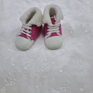 Leoncino High-Top Prewalker Booties | Fur-Lined Infant Sneakers (Size 18, 4–9 Months)