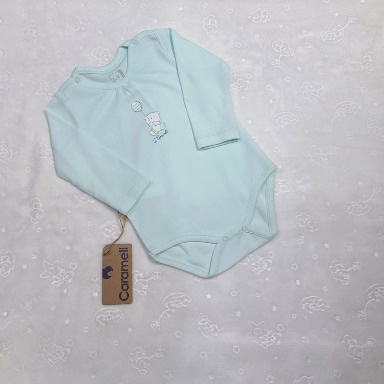 Caramell Long-Sleeve Baby Bodysuits | Cotton Onesies 6–9 Months