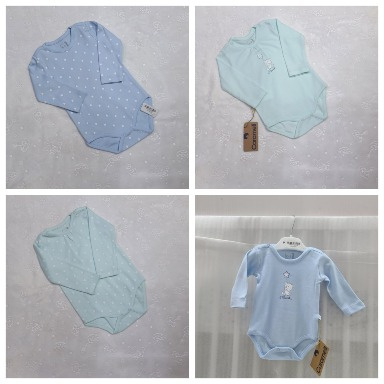 Caramell Long-Sleeve Baby Bodysuits | Cotton Onesies 6–9 Months
