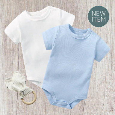 Baby Cotton Onesie Bodysuits – Ruffle Sleeve & Basic Styles (0–12 Months)