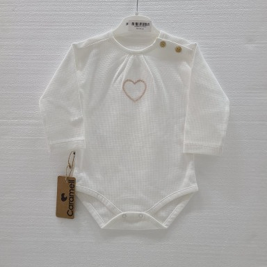 Caramell Baby Bodysuits Long Sleeve Cotton – Star, Floral & Heart Designs