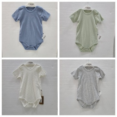 Caramell Ribbed Baby Bodysuits Long Sleeve Cotton – Soft Neutral Colors