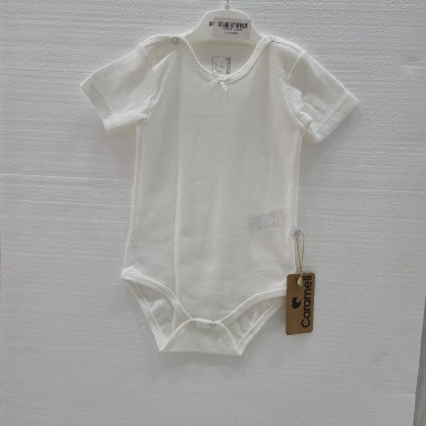 Caramell Short Sleeve Baby Bodysuits 3-Pack Cotton – Soft & Breathable