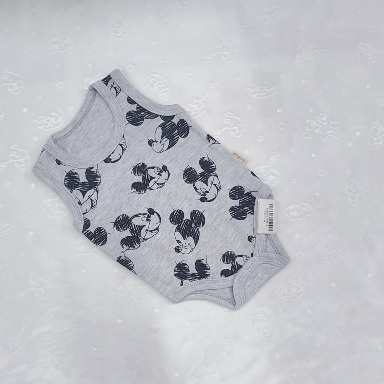 Bebio Laughing Mickey Sleeveless Baby Bodysuit 3M–6M | Soft Cotton Onesie Kenya