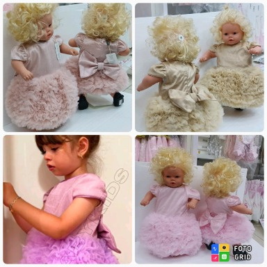 Lilac Tutu Princess Baby Girl Dress with Bow – 1 to 3 Years | Aquababy