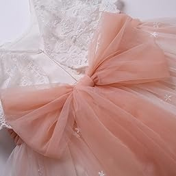 Floral Lace & Tulle Baby Girl Dress – Elegant Occasion Wear (Newborn)