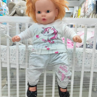 Baby Girl Unicorn Windbreaker Tracksuit Set (6–24 Months) – Hooded Jacket & Jogger Outfit