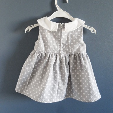 Baby Girl Dresses Collection (0–3 Months) – Polka Dot & Floral Smocked Peter Pan Collar Styles