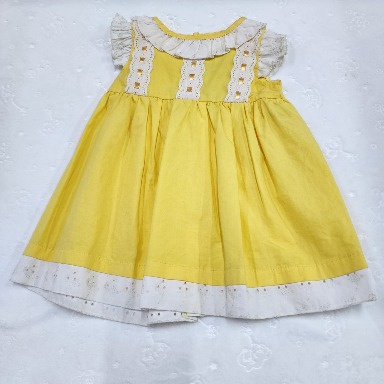 AquaBaby Mint Green Lace Baby Girl Dress – Elegant Cotton Party Dress (12 Months)