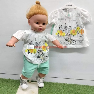 Aquababy “Enjoy Park” Kids T-Shirt & Shorts Set (1–4 Years)
